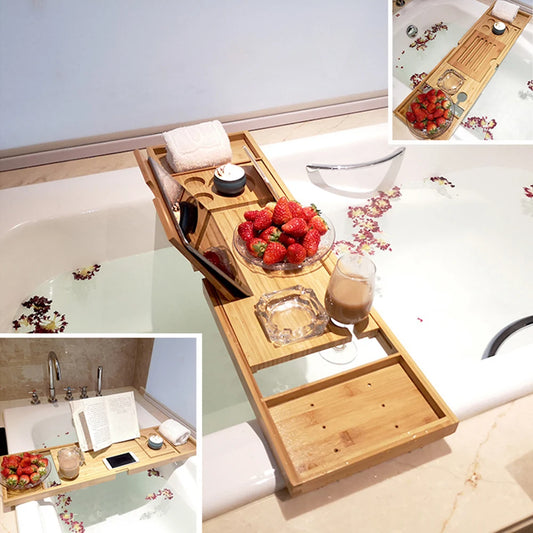 Bathtub Caddy Tray Bamboo