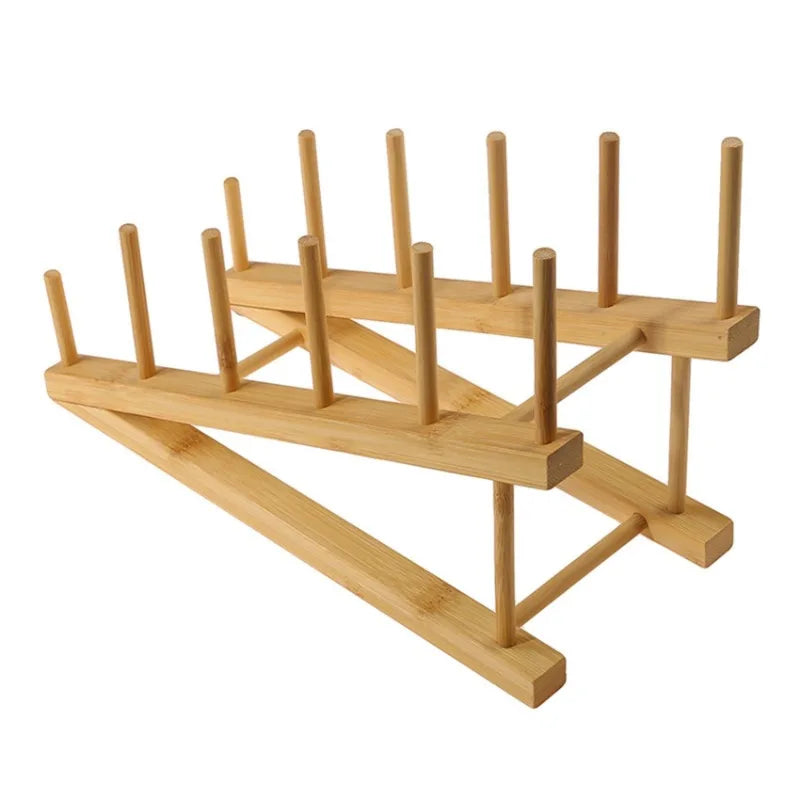 Bamboo plate holder