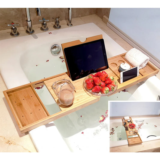 Bathtub Caddy Tray Bamboo