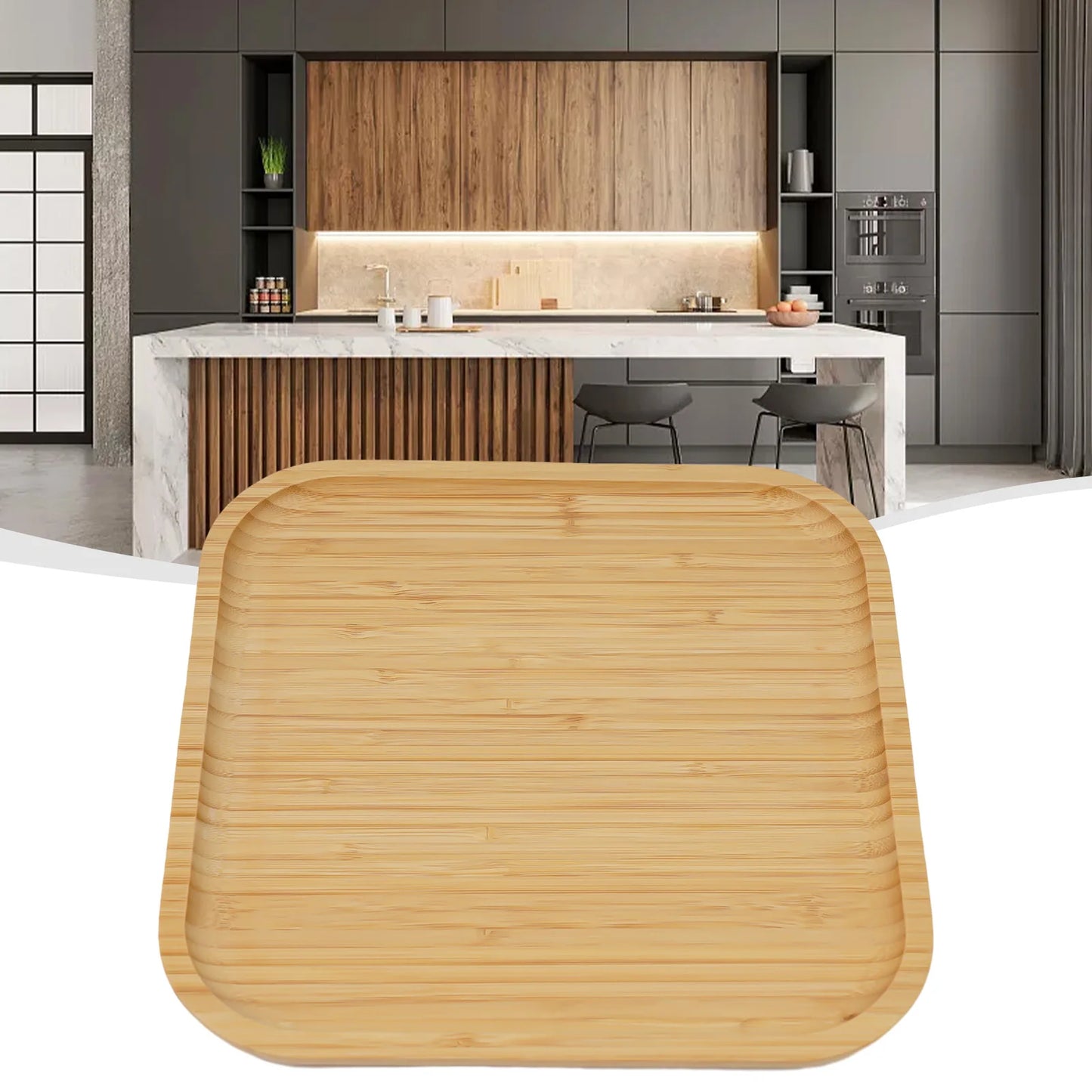Square Bamboo Serving Tray