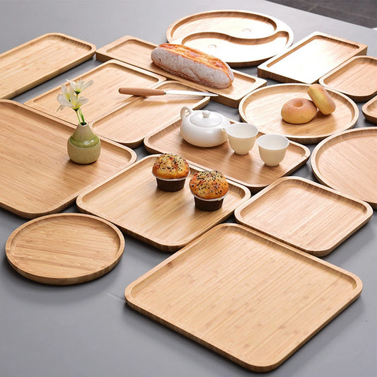 Square Bamboo Serving Tray