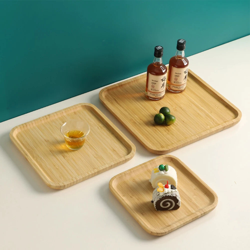 Square Bamboo Serving Tray