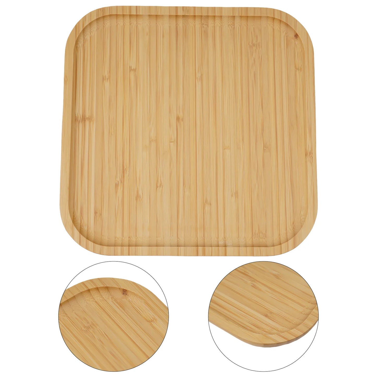 Square Bamboo Serving Tray